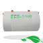 VOLLSTÄNDIGES PAKET FAULGRUBE ECO 3000 LITER